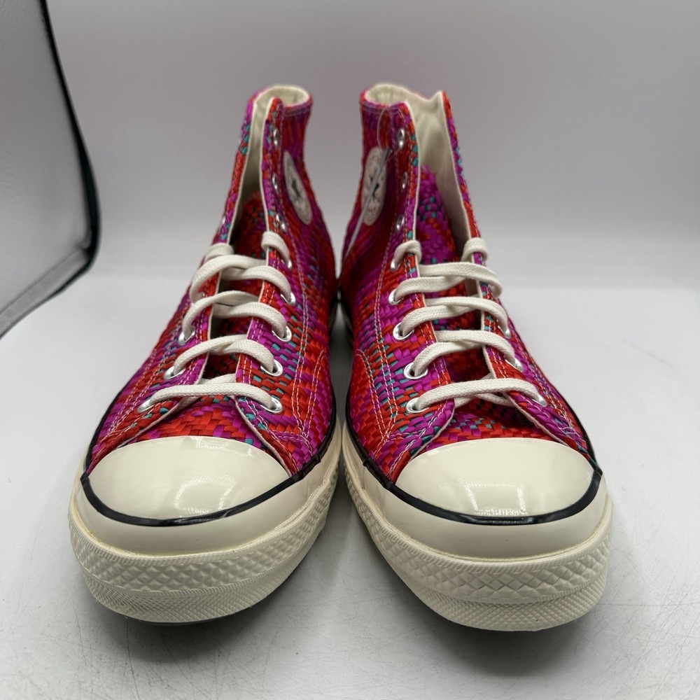 Converse Chuck 70 Hi Culture Weave Shoes Mens 10 Womens 12 Red‎ Pink 167990C - Picture 4 of 11